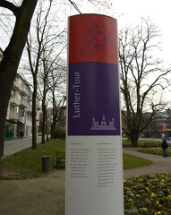Luther Monument Sign